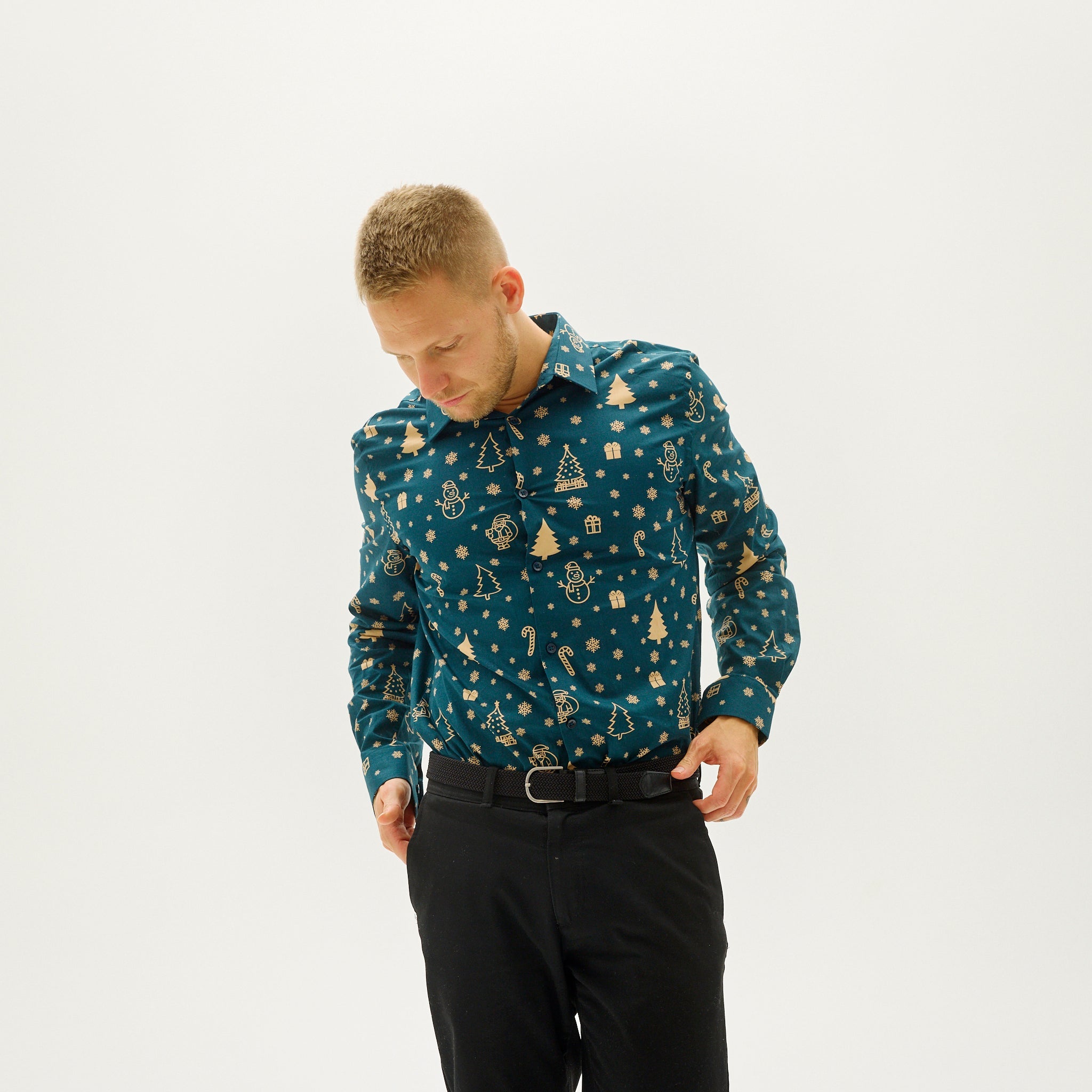 The Snowman's Christmas Shirt - Uomo.